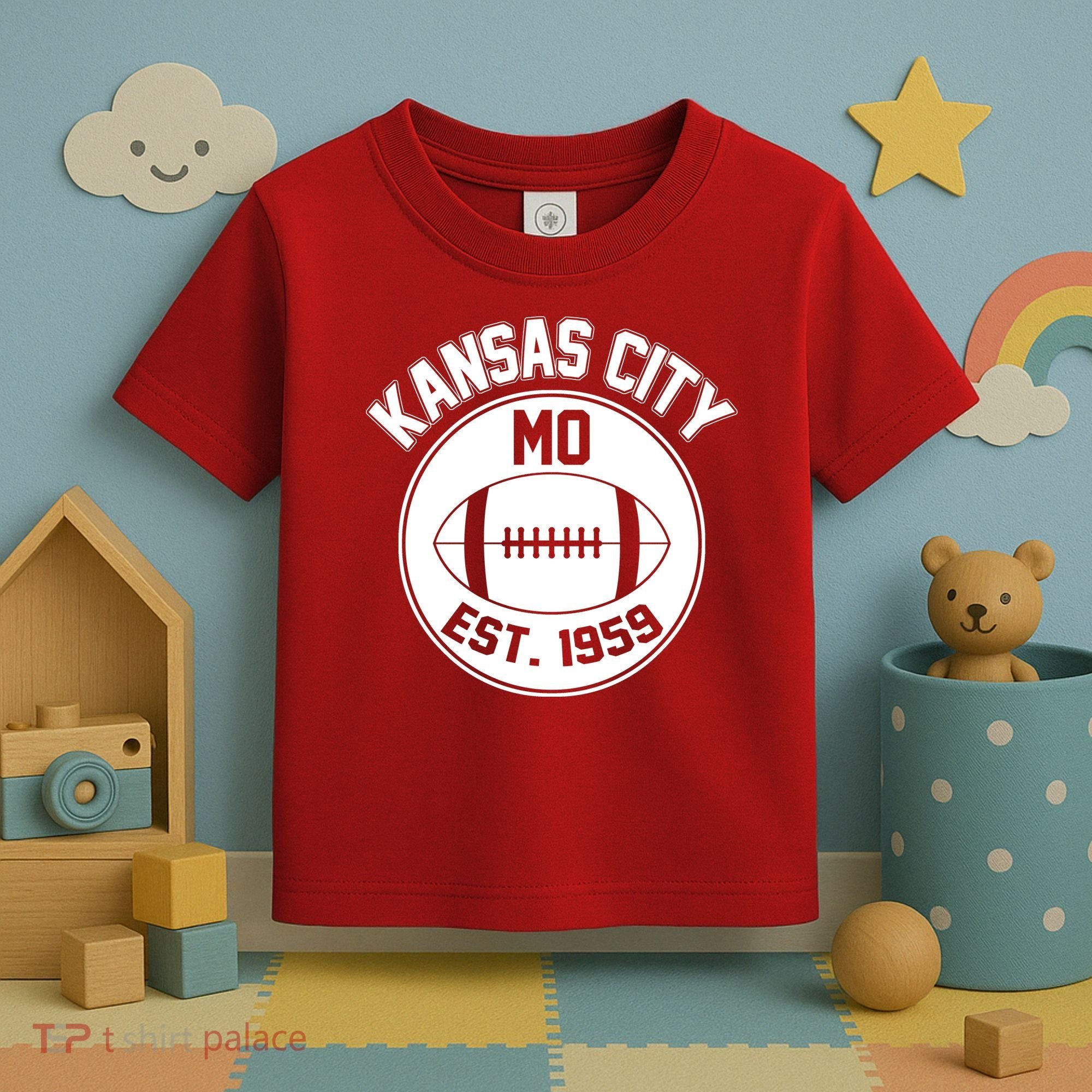 Kansas City Football MO Retro Chief Toddler T-Shirt