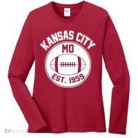 Kansas City Football MO Retro Chief Women's Long Sleeve Shirt thumb 0