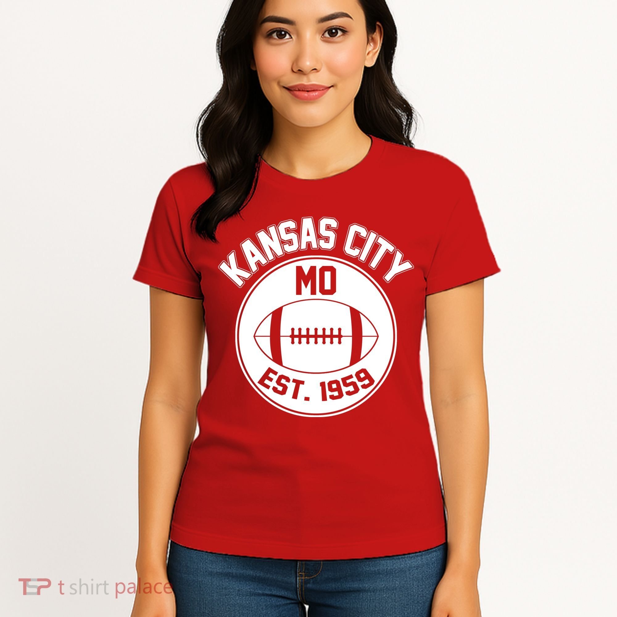 Kansas City Football MO Retro Chief Women's T-Shirt