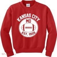 Kansas City Football MO Retro Chief Kids Sweatshirt thumb 0