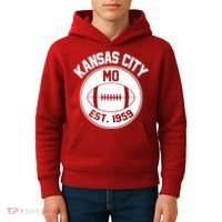 Kansas City Football MO Retro Chief Kids Hoodie thumb 4