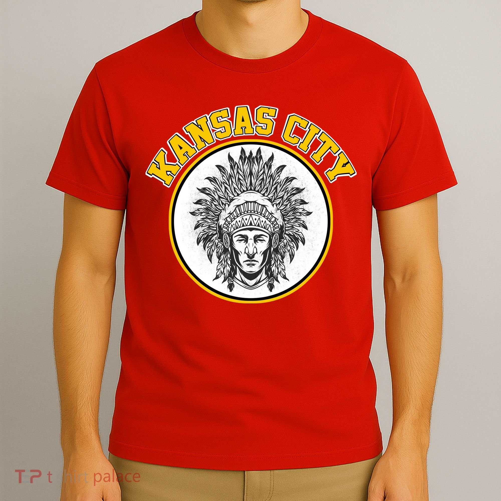 Kansas City Football Vintage Retro KC Logo T-Shirt
