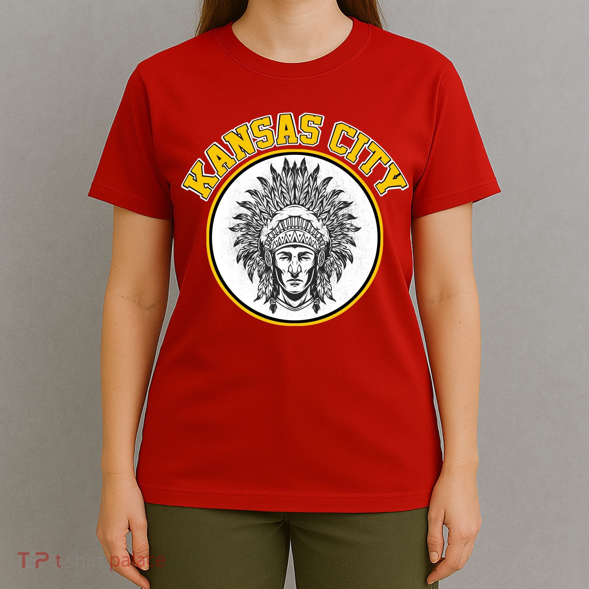 Kansas City Football Vintage Retro KC Logo T-Shirt