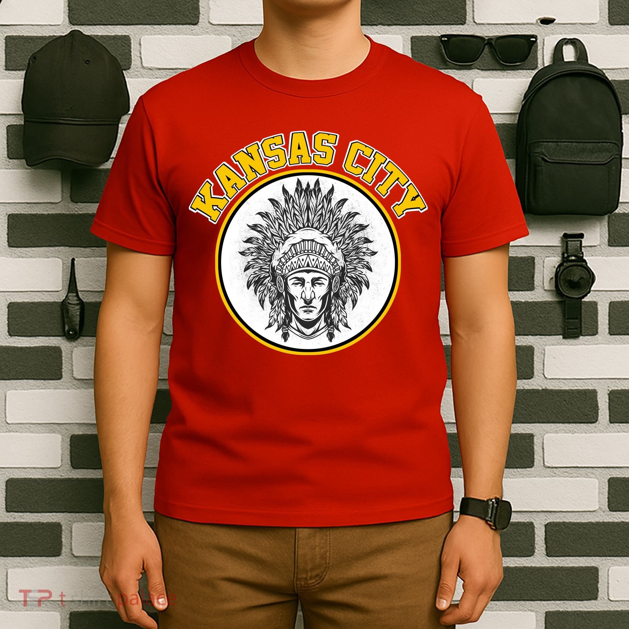 Kansas City Football Vintage Retro KC Logo T-Shirt