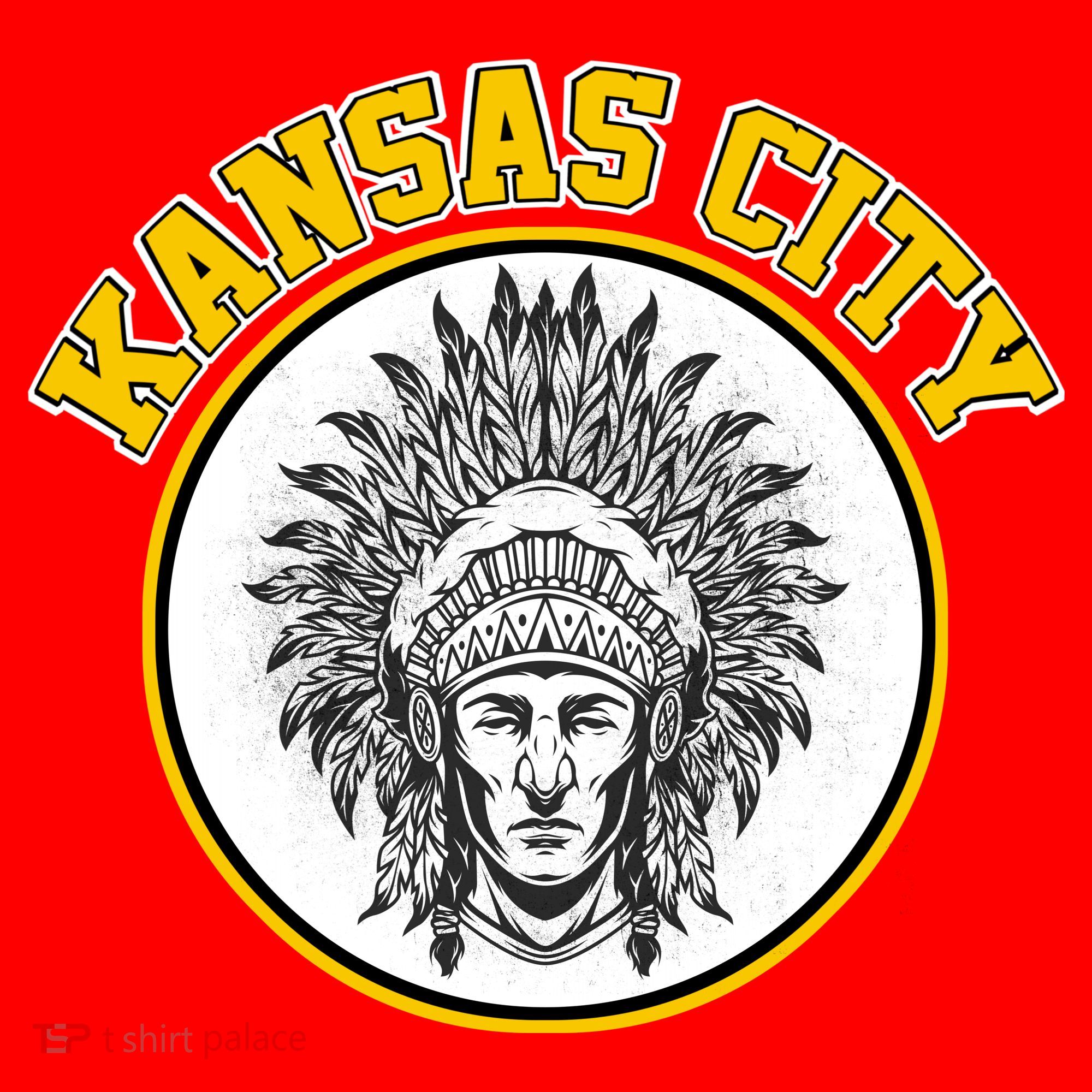 Kansas City Football Vintage Retro KC Logo T-Shirt
