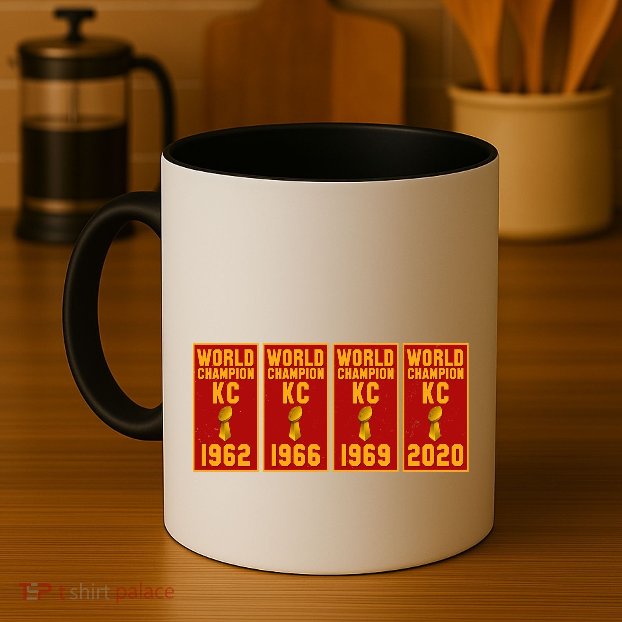 Kansas City Football World Champion Banners Coffee Mug