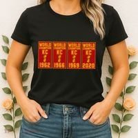 Kansas City Football World Champion Banners Women's T-Shirt thumb 2