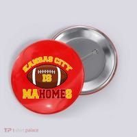 Kansas City Is Mahomes KC Football Fan Button thumb 0