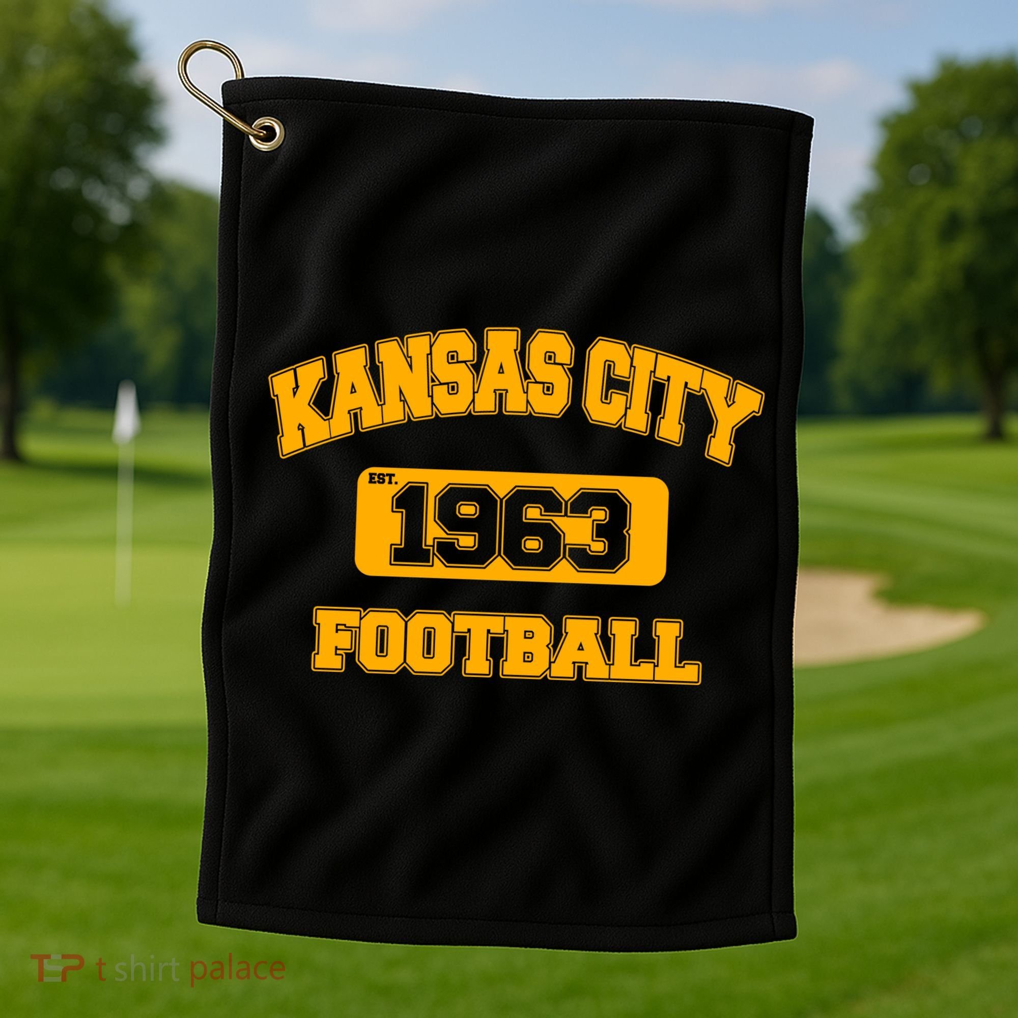 Kansas City KC Football Est 1960 Golf Towel