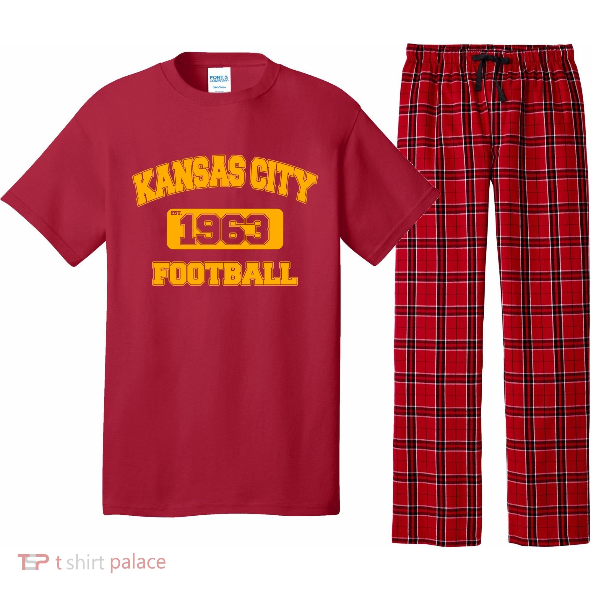 Kansas City KC Football Est 1960 Pajama Set