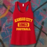 Kansas City KC Football Est 1960 Women's Tank Top thumb 3