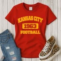 Kansas City KC Football Est 1960 Women's T-Shirt thumb 3