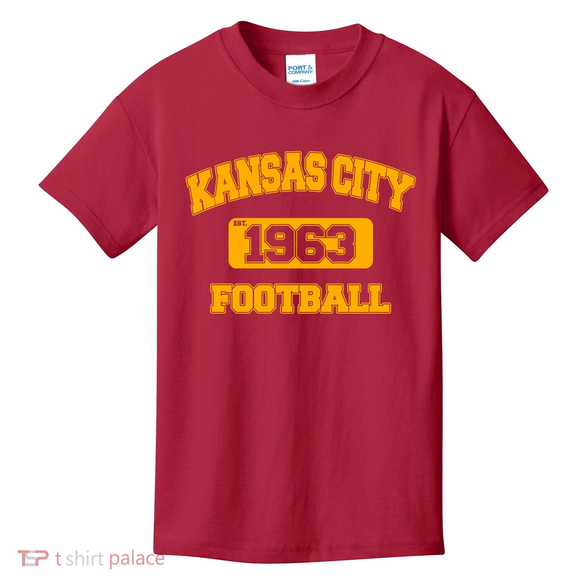 Kansas City KC Football Est 1960 Kids T-Shirt