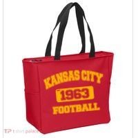 Kansas City KC Football Est 1960 Tote Bag thumb 2