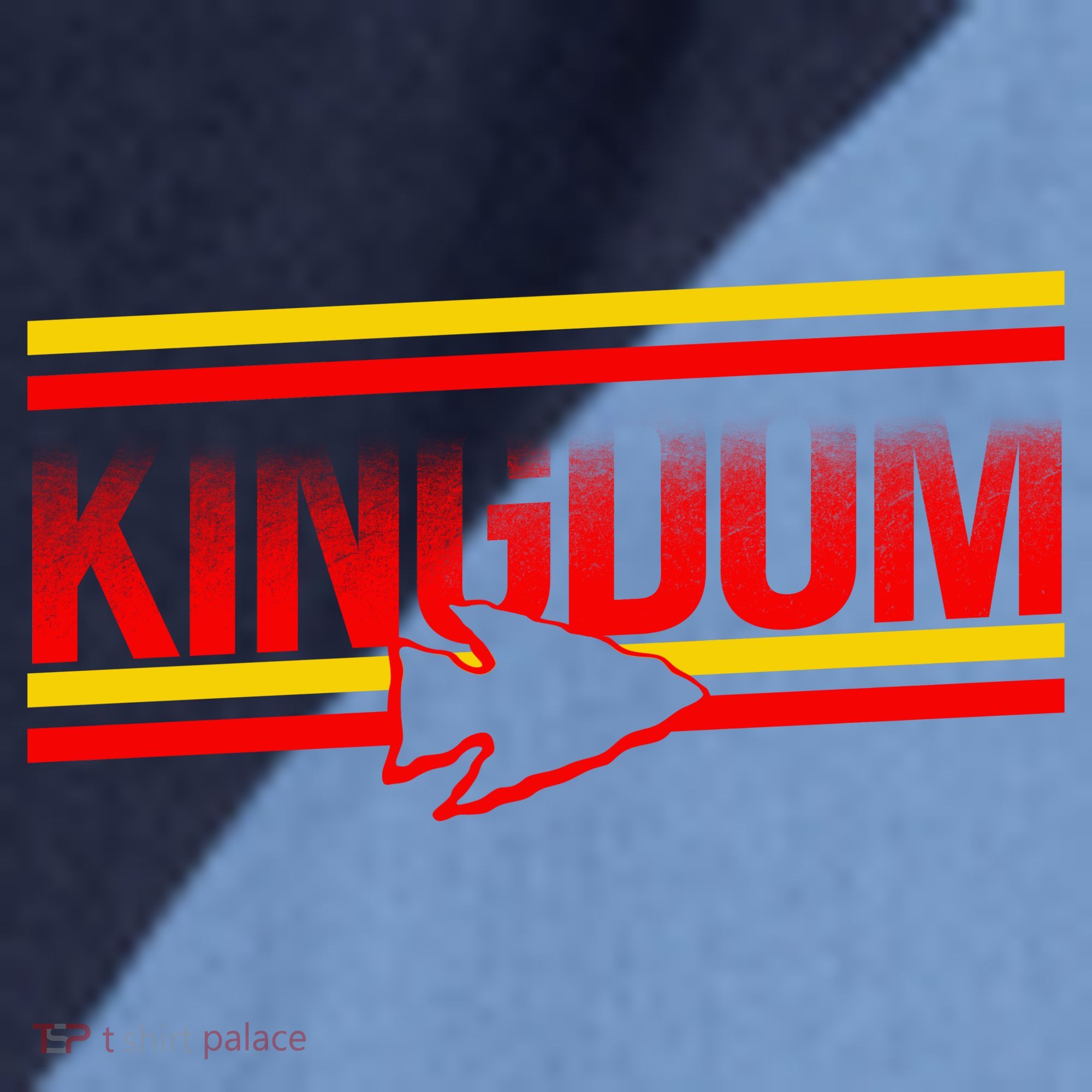 Kansas City KC Football Kingdom Arrowhead  Raglan Baseball Sleeve Shirt