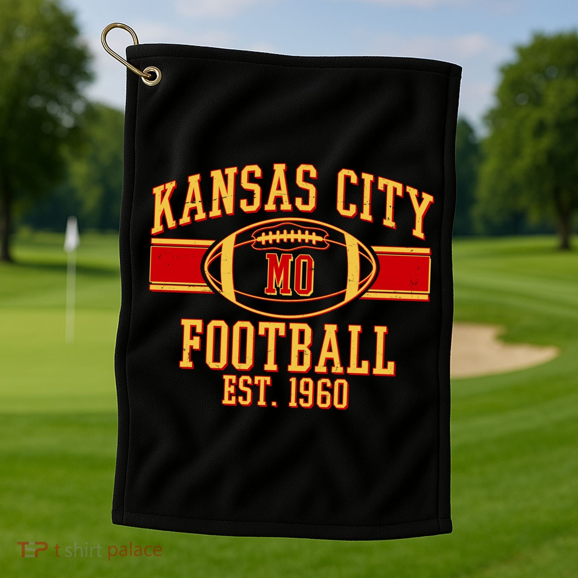 Kansas City MO Football Est 1960 Golf Towel