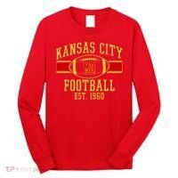 Kansas City MO Football Est 1960 Long Sleeve Shirt thumb 0