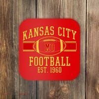 Kansas City MO Football Est 1960 Coaster thumb 0