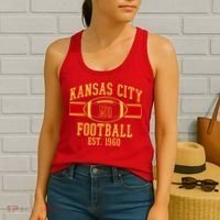 Kansas City MO Football Est 1960 Women's Tank Top thumb 2