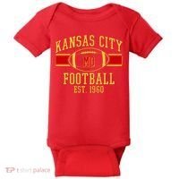 Kansas City MO Football Est 1960 Baby Bodysuit thumb 0