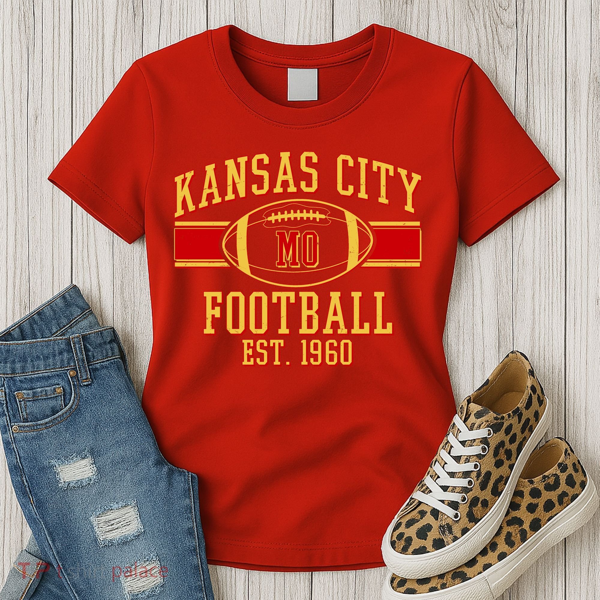 Kansas City MO Football Est 1960 Women's T-Shirt