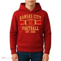 Kansas City MO Football Est 1960 Kids Hoodie thumb 4