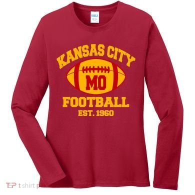 Kansas City MO KC Fooball Mahomes Fan Women's Long Sleeve Shirt