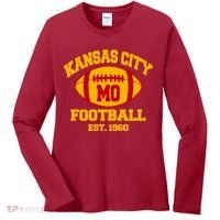 Kansas City MO KC Fooball Mahomes Fan Women's Long Sleeve Shirt thumb 0