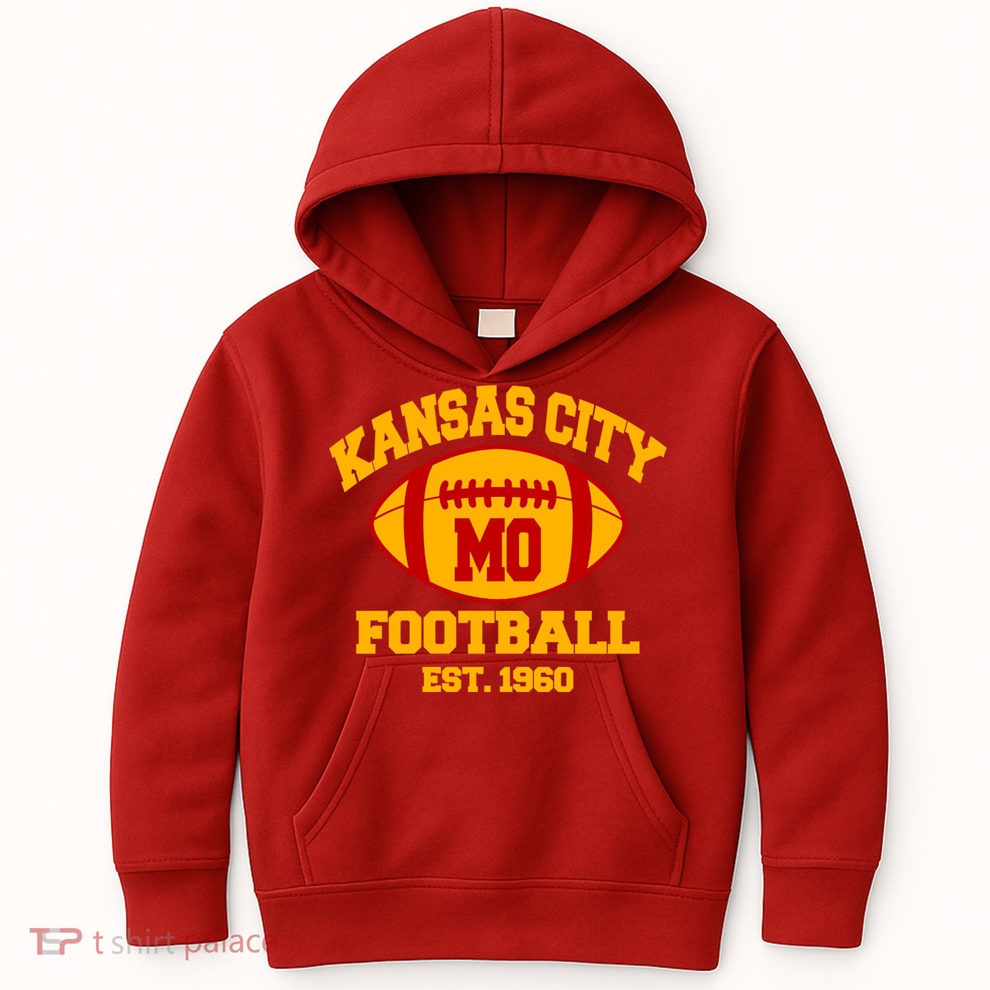 Kansas City MO KC Fooball Mahomes Fan Kids Hoodie
