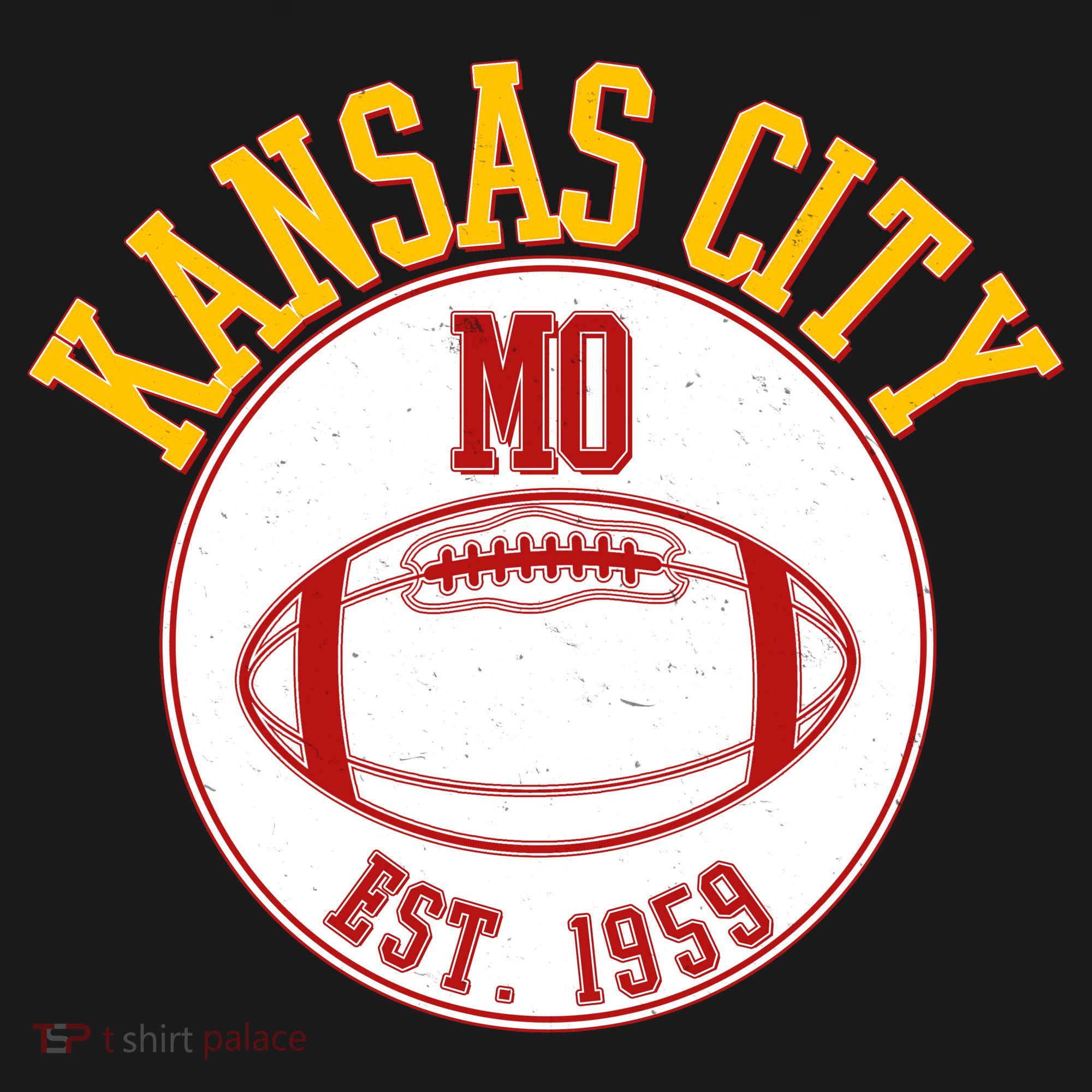 Kansas City MO KC Football EST 1959 Emblem Bucket Hat