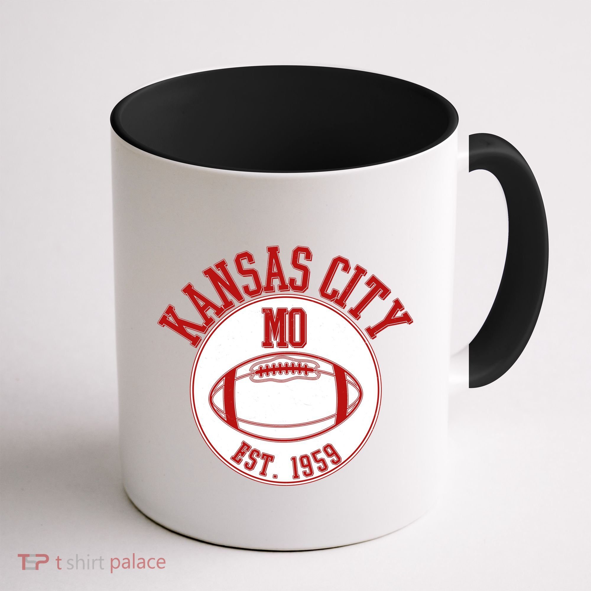Kansas City MO KC Football EST 1959 Emblem Coffee Mug