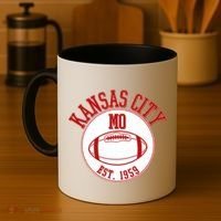 Kansas City MO KC Football EST 1959 Emblem Coffee Mug thumb 4