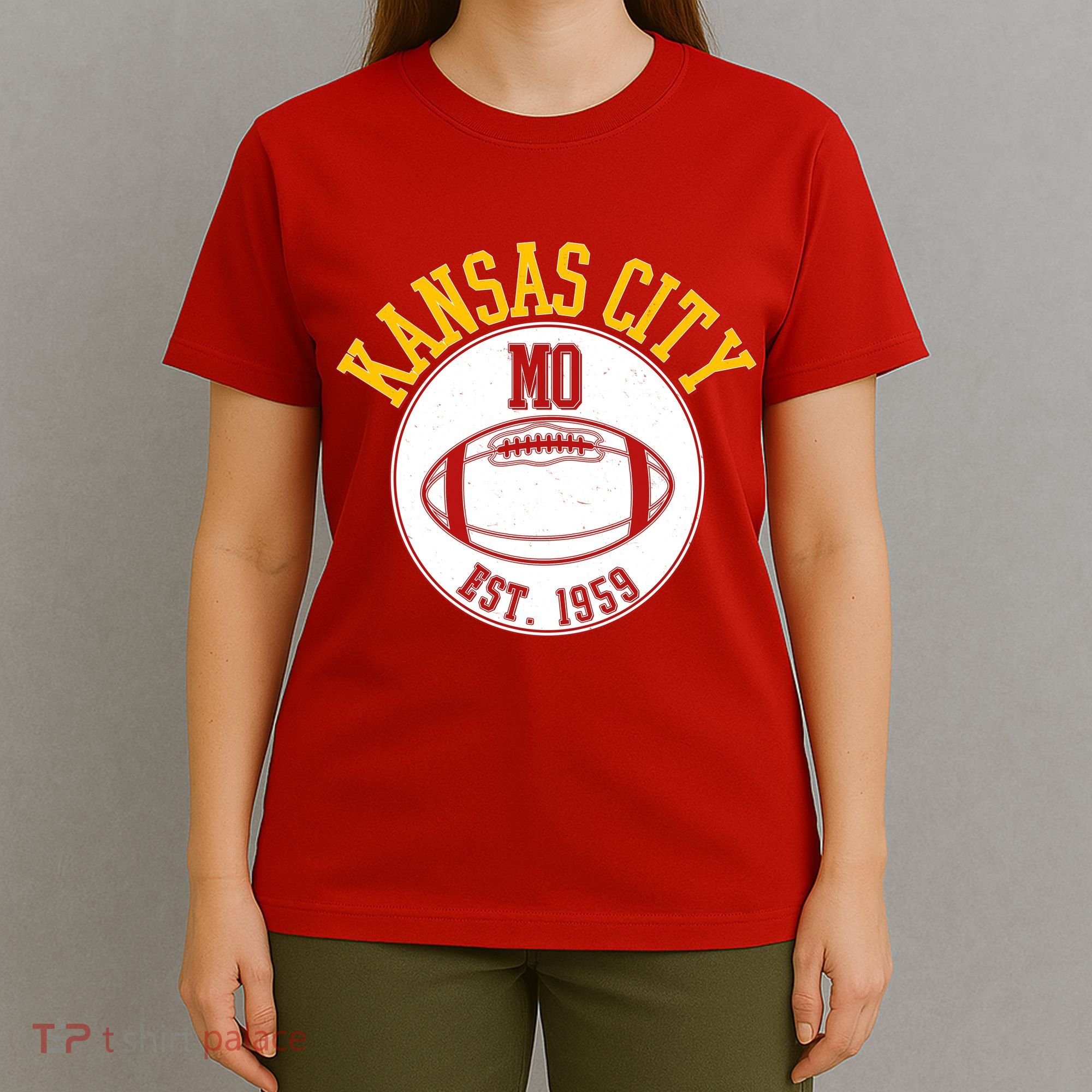 Kansas City MO KC Football EST 1959 Emblem T-Shirt