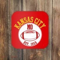 Kansas City MO KC Football EST 1959 Emblem Coaster thumb 0