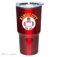 Kansas City MO KC Football EST 1959 Emblem Tumbler thumb 0