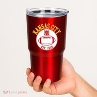 Kansas City MO KC Football EST 1959 Emblem Tumbler thumb 2