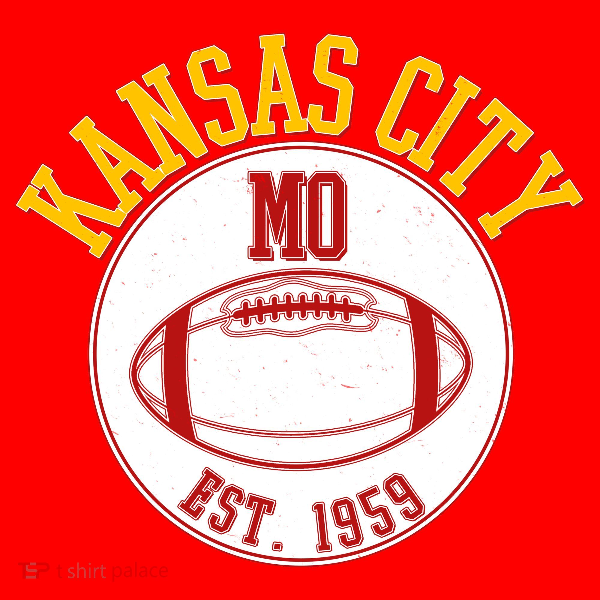 Kansas City MO KC Football EST 1959 Emblem Ornament