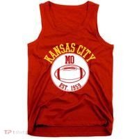 Kansas City MO KC Football EST 1959 Emblem Tank Top thumb 0