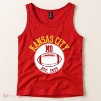 Kansas City MO KC Football EST 1959 Emblem Tank Top thumb 2