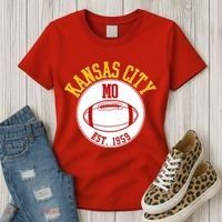 Kansas City MO KC Football EST 1959 Emblem Women's T-Shirt thumb 3