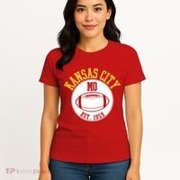 Kansas City MO KC Football EST 1959 Emblem Women's T-Shirt thumb 4