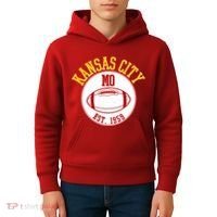 Kansas City MO KC Football EST 1959 Emblem Kids Hoodie thumb 4