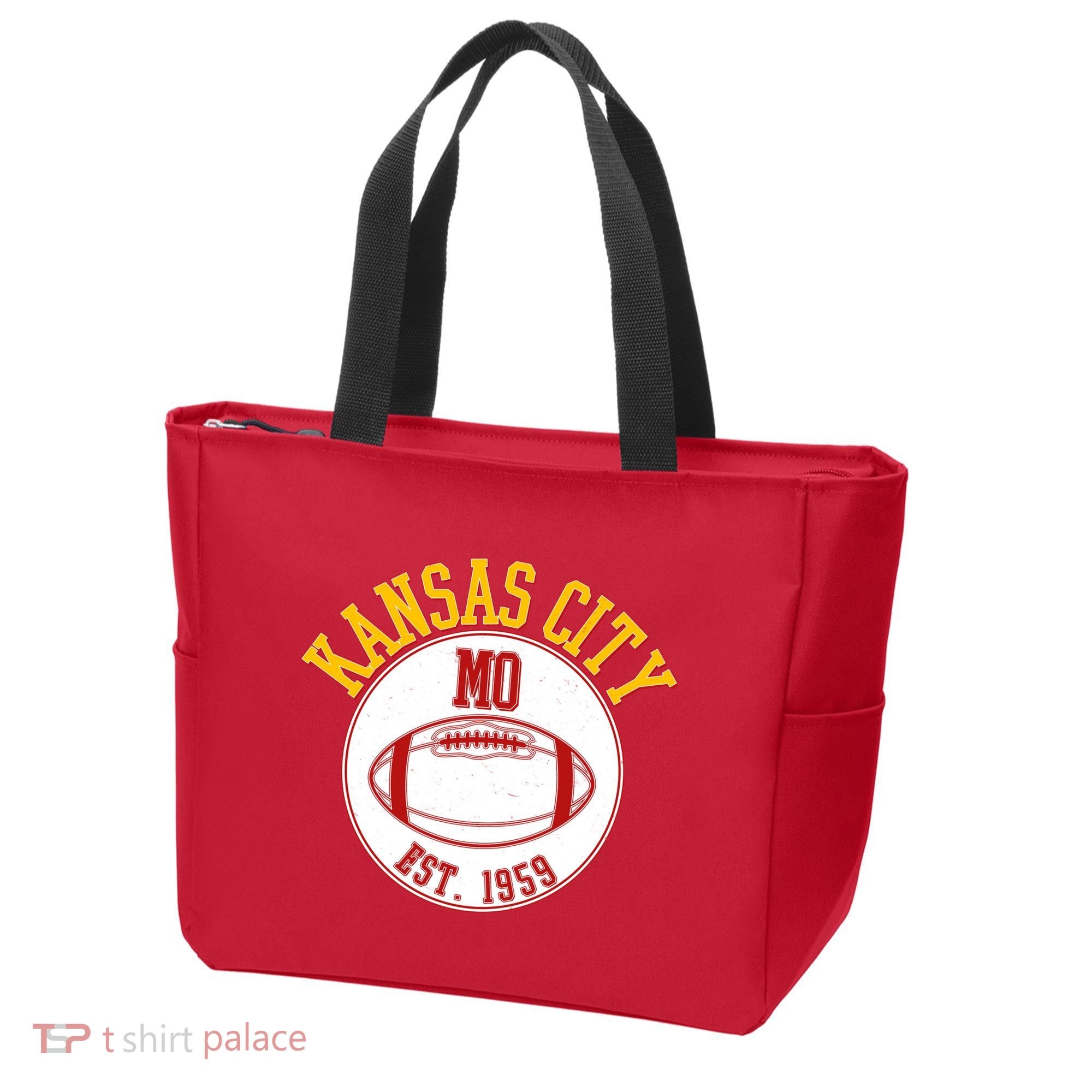 Kansas City MO KC Football EST 1959 Emblem Tote Bag