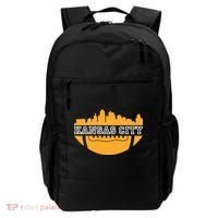 Kansas City Skyline Football Backpack thumb 0