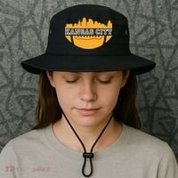 Kansas City Skyline Football Bucket Hat thumb 3
