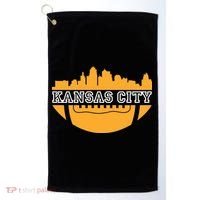 Kansas City Skyline Football Golf Towel thumb 0