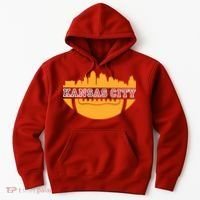 Kansas City Skyline Football Hoodie thumb 0