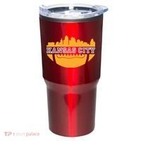 Kansas City Skyline Football Tumbler thumb 0