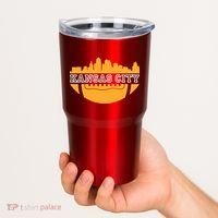 Kansas City Skyline Football Tumbler thumb 2