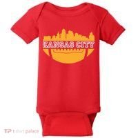 Kansas City Skyline Football Baby Bodysuit thumb 0